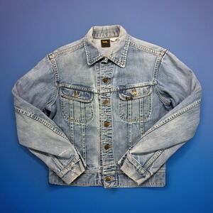 Vintage 70s Lee Denim Jacket Size 40 101-J Union Made in USA Sanforized